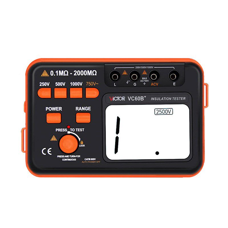 胜利绝缘电阻测试仪数字兆欧表VC60B+电子电工500V高压摇表1000V