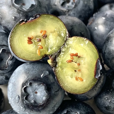 正宗云南花香蓝莓脆甜蓝莓15-24mm新鲜水果整箱怡颗蓝莓100g/盒a