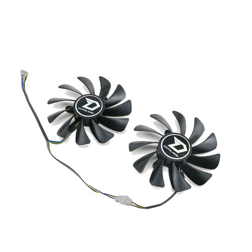 迪兰 DEVIL RX 580 RX590 8G 显卡散热代用风扇 全新温控静音