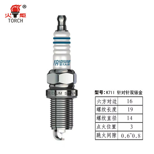 适用长城哈弗H6H5H2炫丽M4C20RC30M2旗胜F1双铱金火花塞K7II