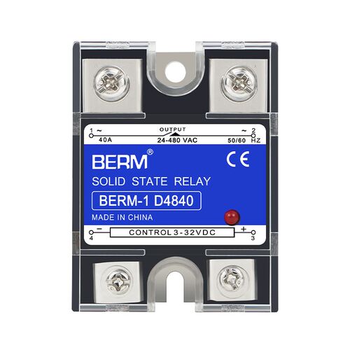 单相固态继电器D4840保险端子散热座直流控交流SSR-40DA SSR-25DA