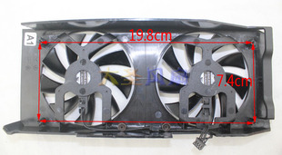 EVGA GTX760/770显卡双风扇PLA09215B12H 12V 0.55A风扇 4线