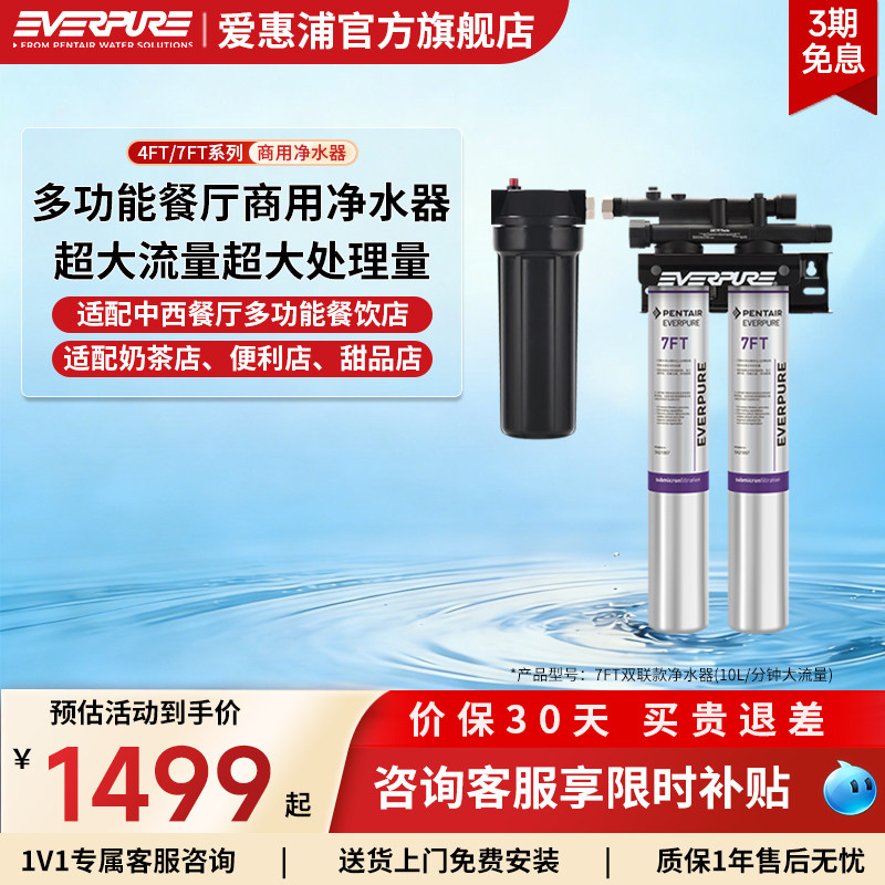 爱惠浦商用净水器4FT/7FT多功能餐厅中西餐厅甜品便利店过滤设备