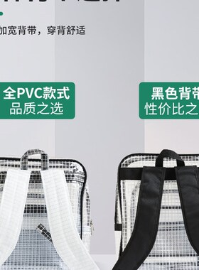 全PVC防静电无尘包工具包洁净室透明网格背包14寸17寸单双肩背包