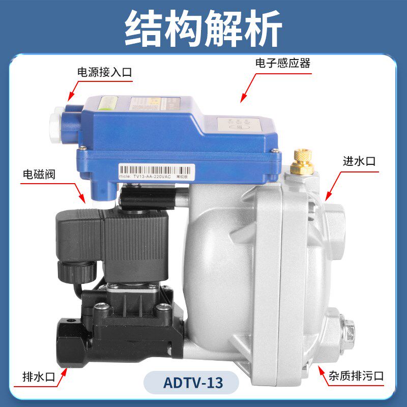 空压机自动排水器ADTV-83气罐气泵液位感应大流量自动放水阀阀门