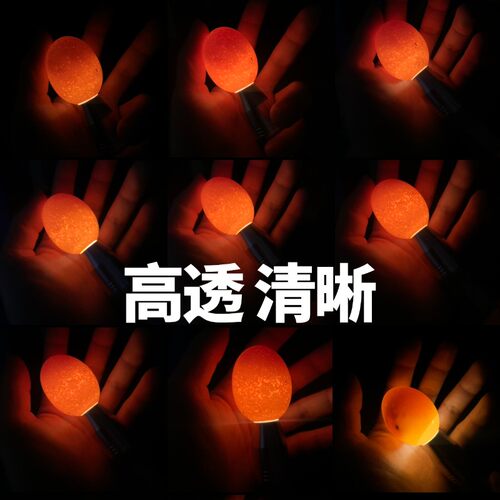 照蛋器强光孵化专用鸡蛋验蛋神器穿透照蛋灯LED充电小型手电筒GRO