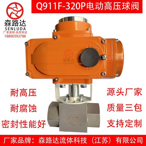Q911F-320P不锈钢304电动超高压丝口316L液压球阀焊接卡套调节阀