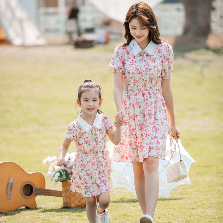 2026新款夏季母女亲子装显瘦连衣裙
