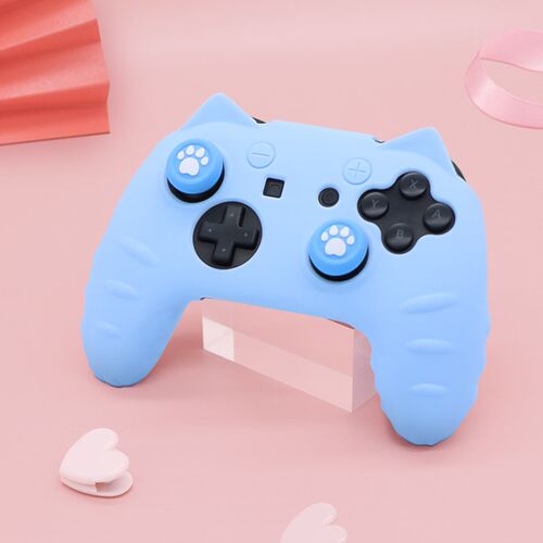 Switch pro手柄保护套猫耳软壳送贴纸游戏配件NsPro硅胶套摇杆帽