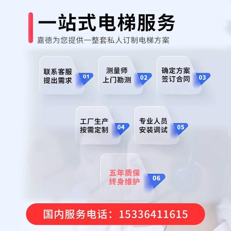 家用电梯二三四五层小型室内外加装简易复式观光液压曳引别墅电梯