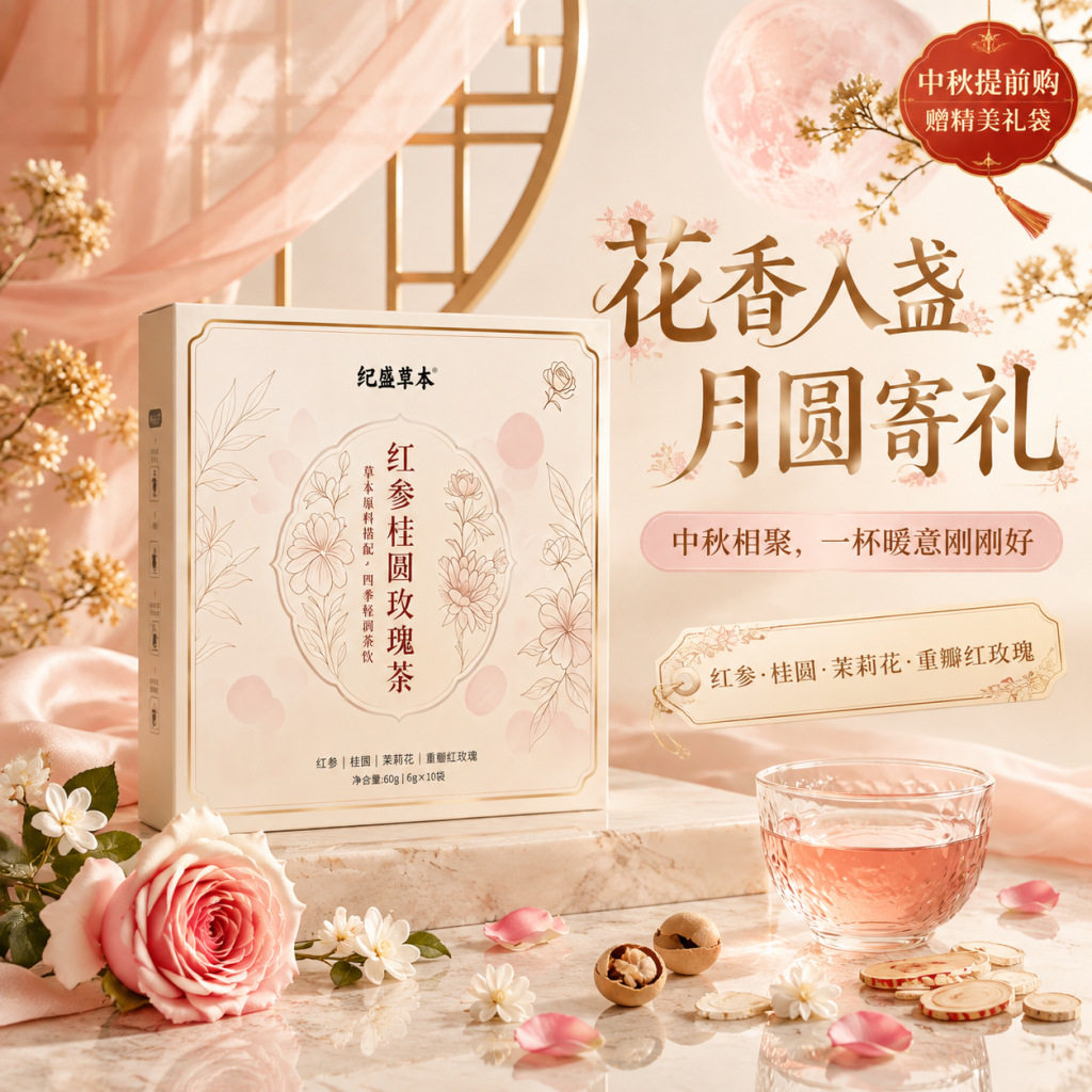中秋送礼花草茶礼盒团购福利