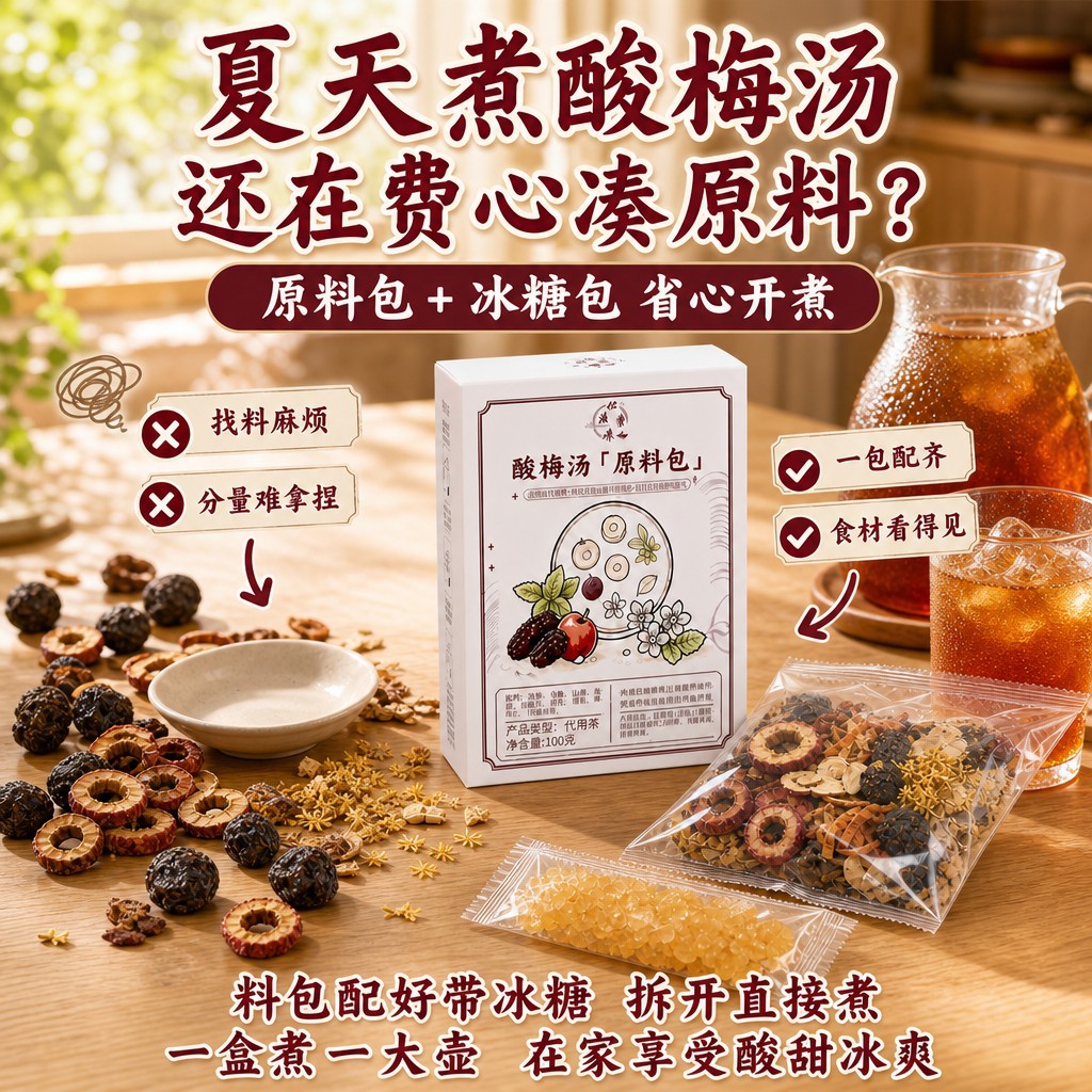 古法桂花陈皮酸梅汤料包独立装