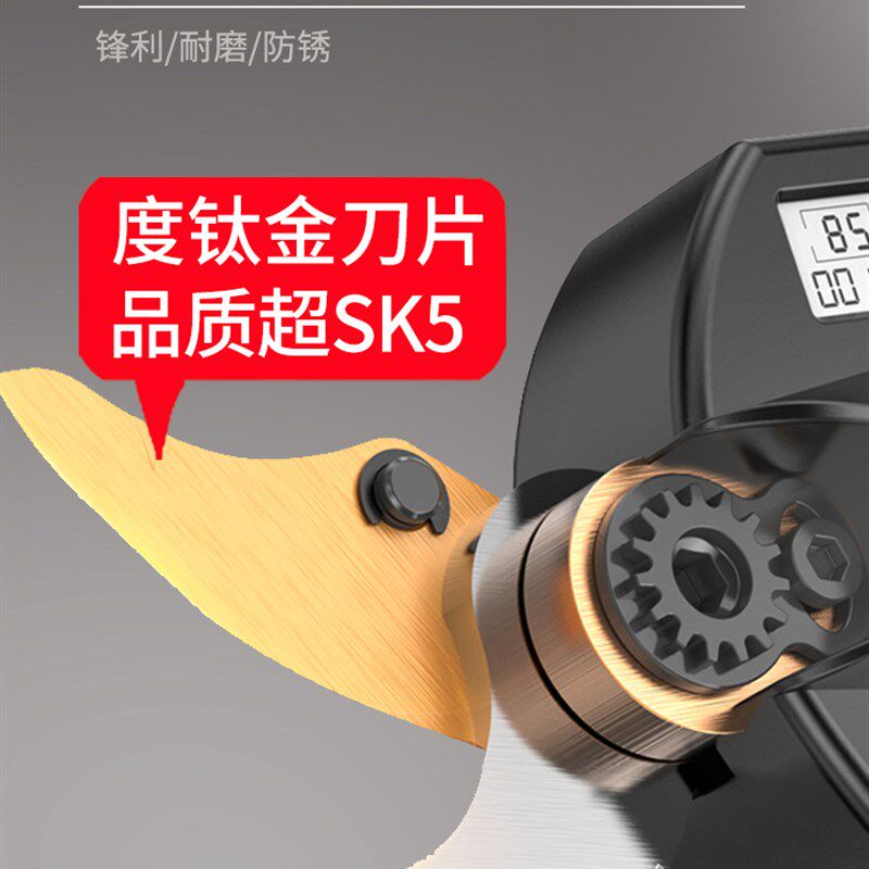 英国进口电动修枝剪刀果树充电式园林剪枝机专用锂电高空粗枝电剪图片