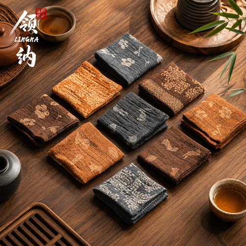 中式茶桌布艺茶道配件