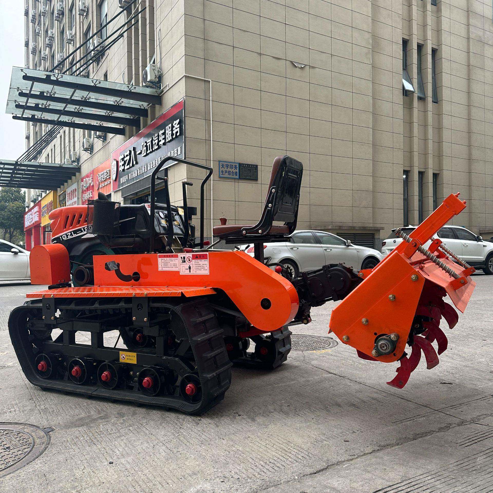 水旱沟途两用GEU履带拖拉机农除用旋耕犁地开草回填多用乘坐式履