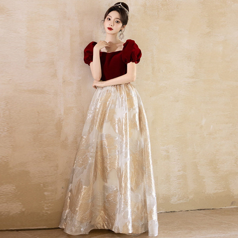 2026新款敬酒服新娘结婚宴会夏季红色法式轻奢小众孕妇大码订婚晚