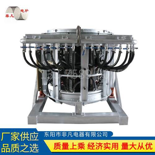 液压型钢壳炉磁轭钢壳炉熔炼铸造加热行业热坯补温炉钢坯加热中频