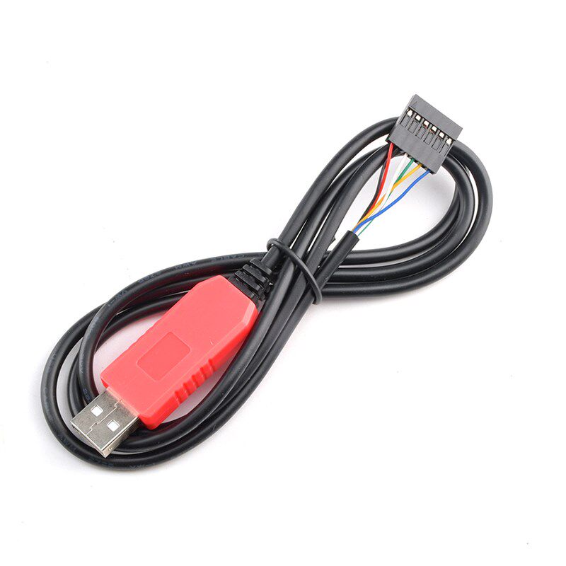PL2303HXD下载线6PIN USB-TTL转换线用于开发调试烧录升级刷机
