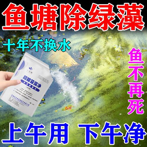 鱼塘除藻去苔剂清楚蓝苔绿苔水池鱼缸去除灭青苔褐藻清理净水神器