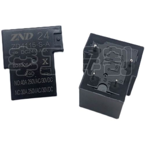ZD4115-S-A DC24V 40A 逆变焊机 底板 继电器 4脚常开 T型 继电器