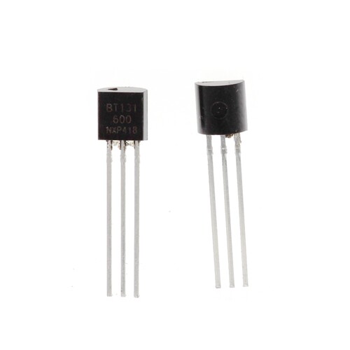 双向可控硅 晶闸管 BT131-600 TO-92 1A/600V 三极管 1000只=74元