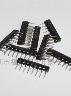插件排阻 1/8W 9PIN A202G 2% 9个脚 2K A09-202G 200个/包
