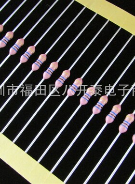 60M0.25W 高压玻璃釉色环电阻器 60兆欧 1/4W 60M RI40 20个3元