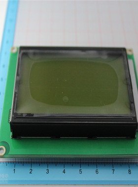 黄绿屏 LCD12864显示屏 带中文字库 带背光12864-5V ST7920