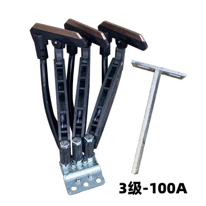 天车无接缝集电器 100A无接缝滑触线受电器航吊3级/4级滑线集电器