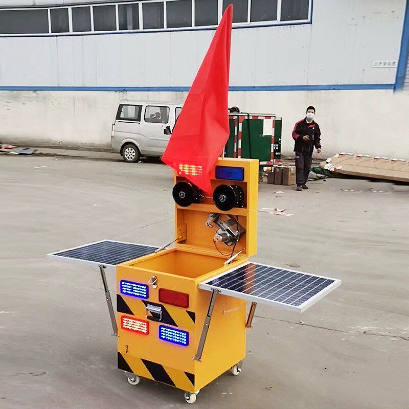 声光路锥充电式LED发光路锥高速施工养护报警器带喊话喇叭预警器