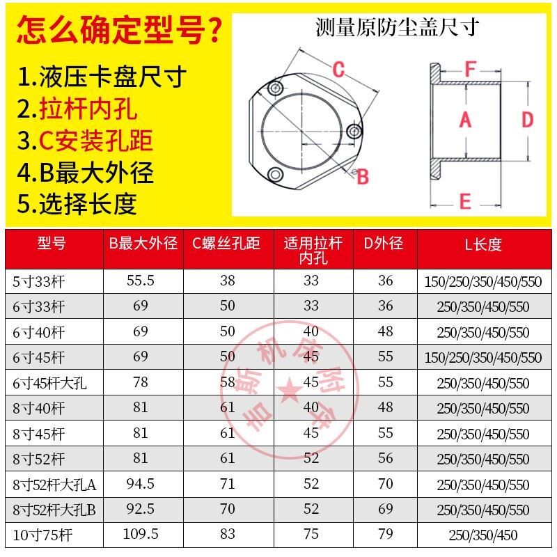 中空液压卡盘工件定位器限位靠山车床配件加长可调节防尘盖防水塞