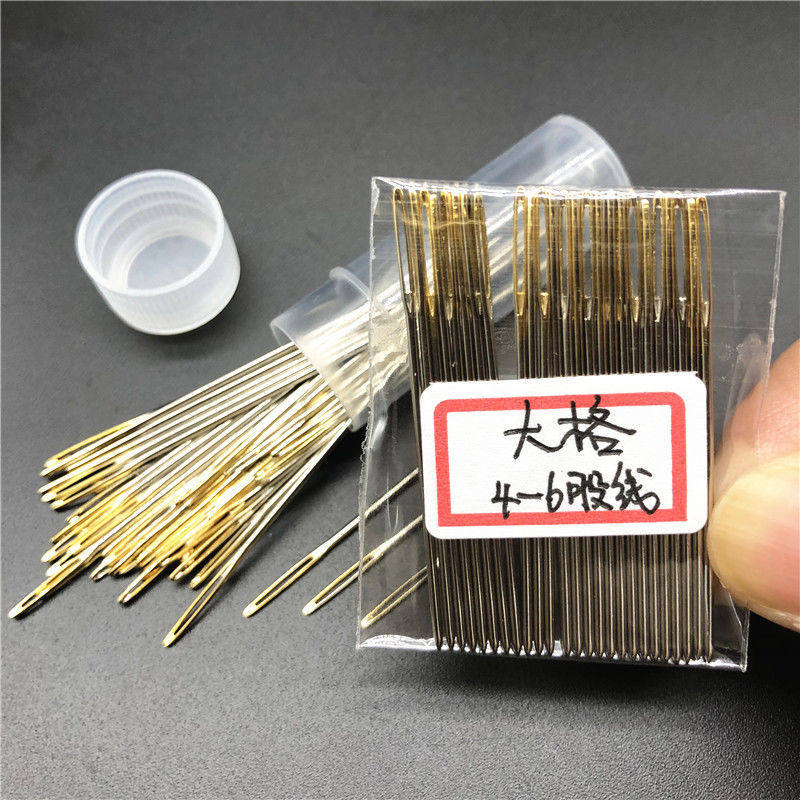 德针绣十字绣的针神器专用三四股24号钝头圆头绣花针中格大格刺绣