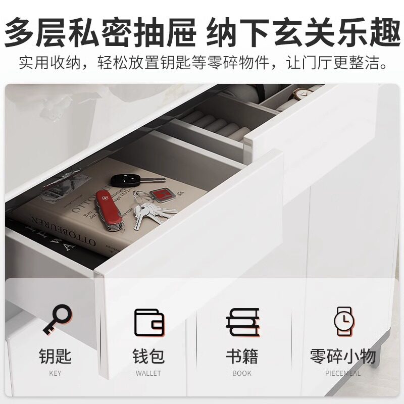 鞋柜入户门口家用现代隔断柜玄关储物柜大容量阳台柜加长鞋架