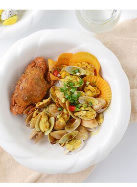 纯白水果沙拉碗陶瓷酸菜鱼水煮鱼碗大汤碗家用大号饭店菜碗菜盆