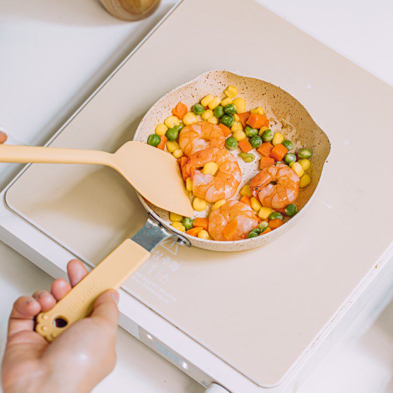 树可小熊煎锅平底锅不粘锅煎饼泼油小锅麦饭石锅多功能烙饼辅食锅