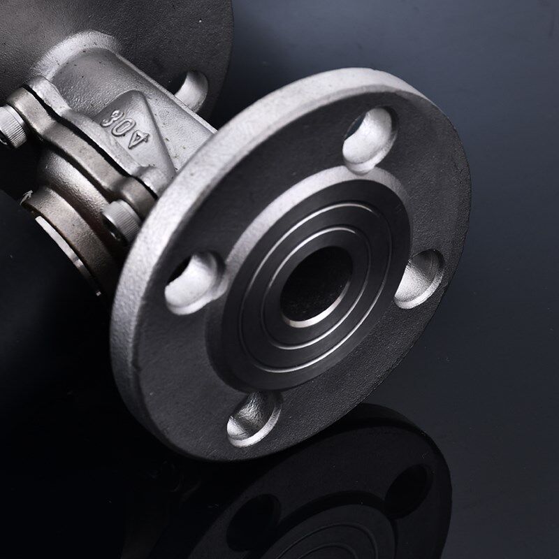 304不锈钢法兰电磁阀常闭式220V24V水用开关阀法兰电磁DN20 50 65