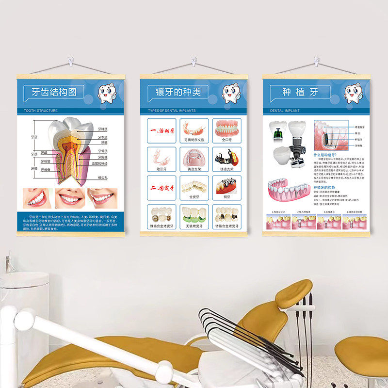 口腔诊所牙科诊室文化宣传挂画