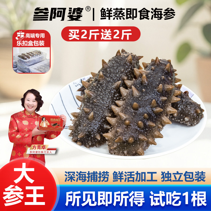 参阿婆大参王即食海参新鲜刺参独立包装生鲜非淡干干参可配礼盒