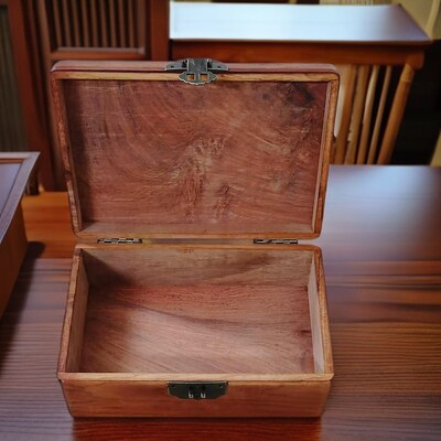 缅花首饰盒珠宝盒收纳盒实木28*19*10cm