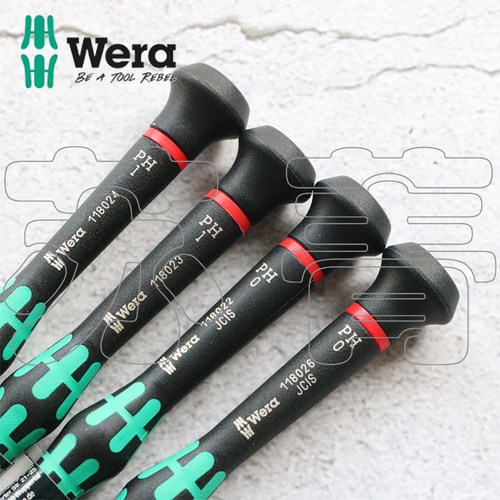 德国Wera维拉 PH000PH00PH0PH1精密十字螺丝刀手机笔记本2050系列