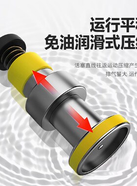 鱼缸氧气泵增氧泵卖鱼海鲜鱼池充氧烤鸭打气空气泵打氧养鱼冲氧机