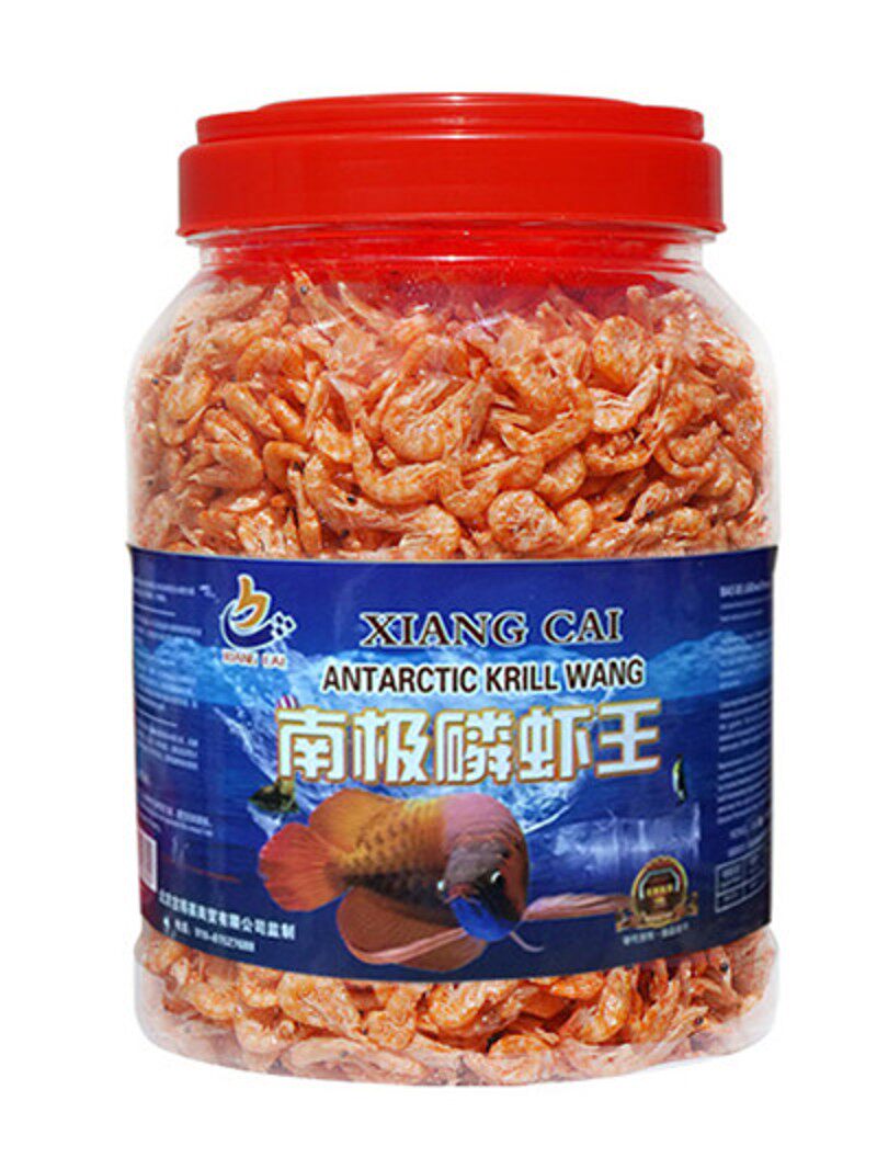 冻干南极磷虾干虾龙鱼食地图血鹦鹉罗汉发财热带鱼食增色南极虾干