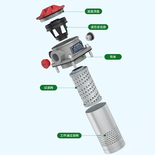 回油过滤器rfa液压吸油滤芯总成油箱挖机工业滤油tf过滤网油泵机