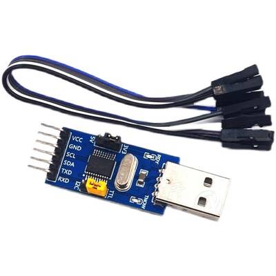 CH341T二合一模块 USB转I2C IIC UART USB转TTL 单片机串口下载器