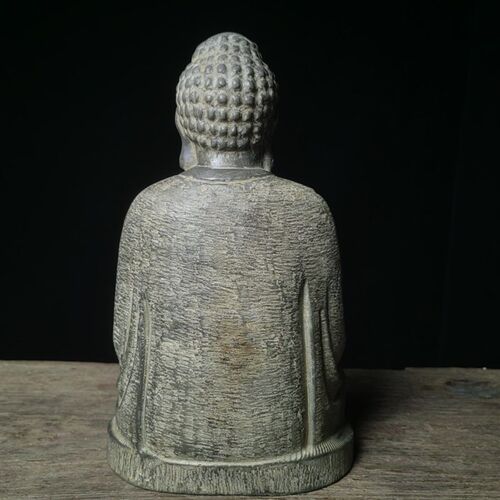 天然青石雕刻释迦牟尼佛像仿古玄关会所布置摆件造景送礼风水中式
