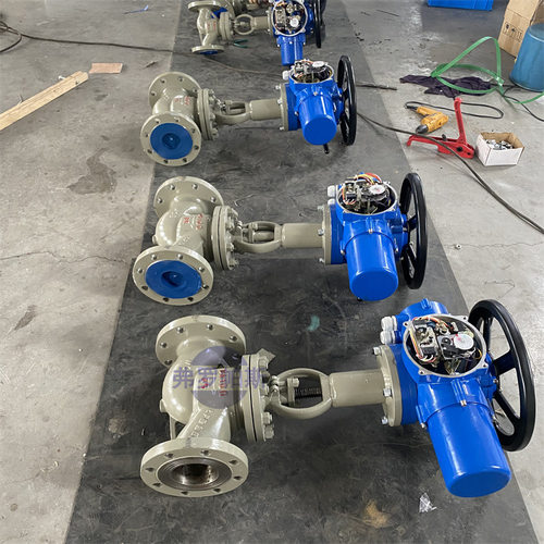 全开 铬钼钢电动高温截止阀 J941Y-100I DN80 智能一体化高压阀