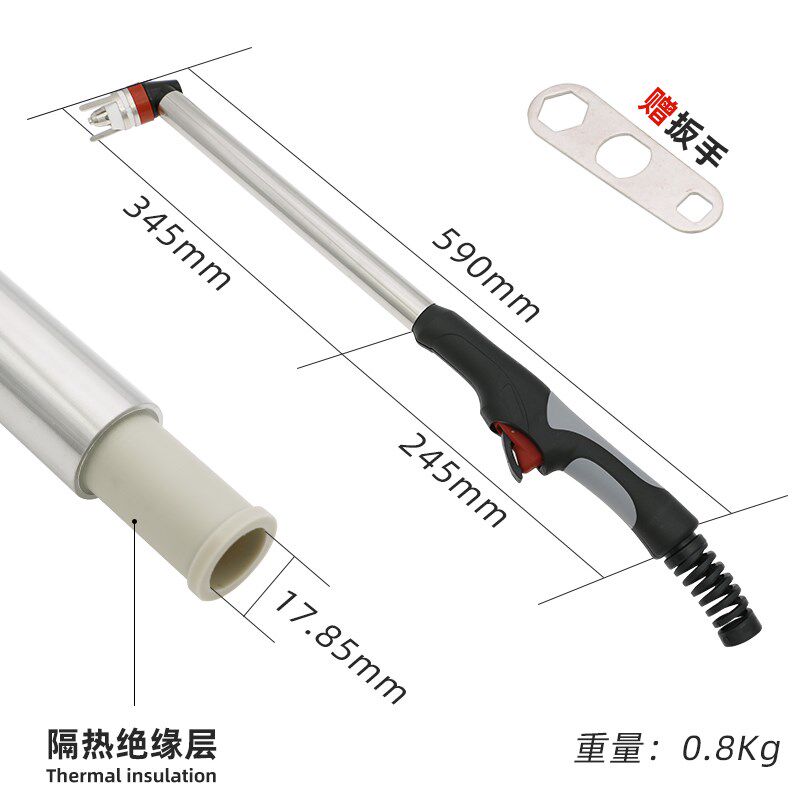加长款P80A等离子割枪枪头LGK100 120切割机配件割嘴不锈钢柄割把