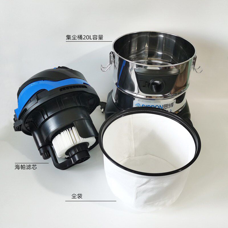 6寸电动砂纸机 汽车腻子喷漆打磨20升联动吸尘器集尘桶干磨设备