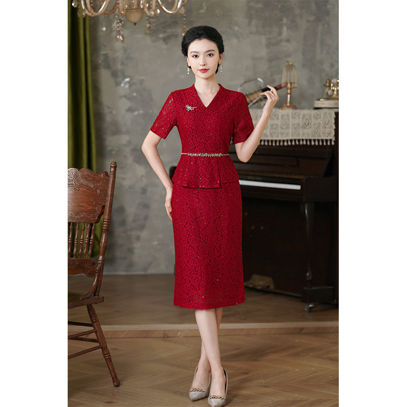 2026新款妈妈装旗袍婚宴礼服旗袍