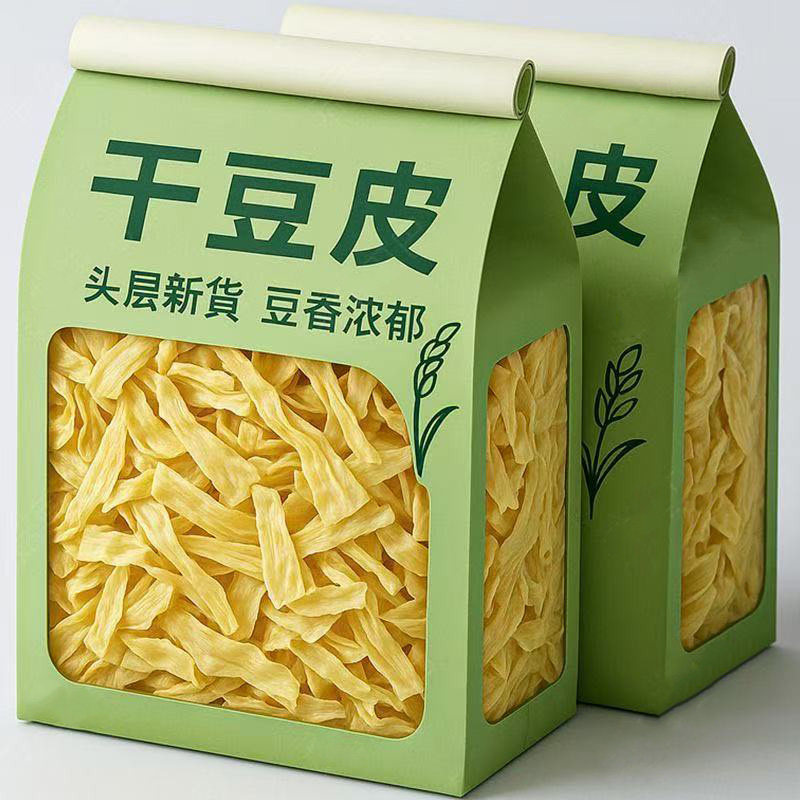 干货豆皮东北老豆皮干货清流豆腐皮干货纯手工豆皮无盐粒油豆皮